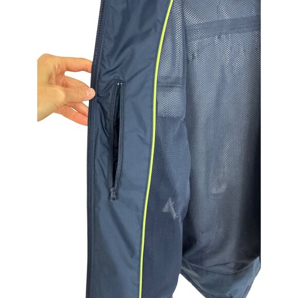 Vineyard Vines Rain Jacket Women S Stow Go Windbreaker Hoodie Navy Blue Pockets - Picture 8 of 12